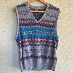 Vintage 90s Brittania Colorful Sweater Vest